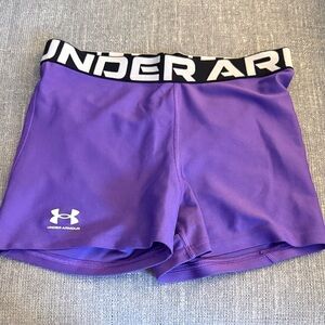 Under Armour Women's Vibrant Purple Athletic Shorts
